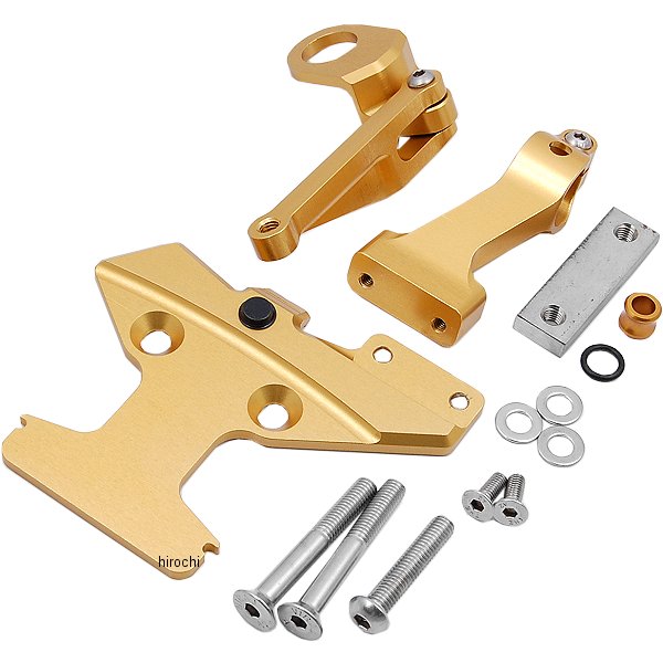CNCステアリングダンパーステー 75mm 93以降 V-MAX1680、V-MAX1200 ゴールド