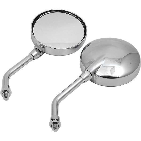 ミラー 汎用 Z2ショートタイプ 正ネジ10mm メッキ 左右セット