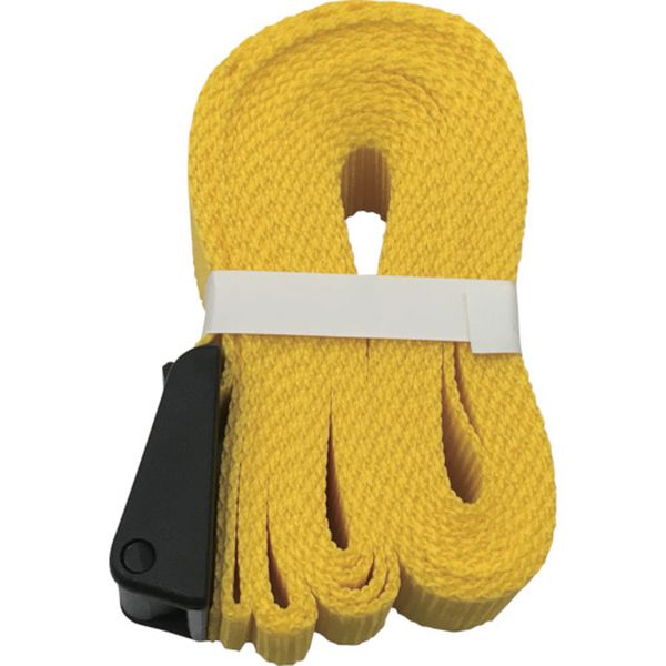 ベルト　結束ベルト（バックル）　２５ｍｍ巾×３ｍ　イエロー