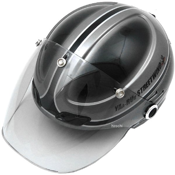 ハーフヘルメット STR-Z JT シルバー/黒 フリーサイズ(58-59cm)