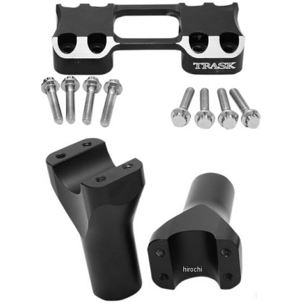 1.25インチハンドルバー 4インチ(102mm)高 ライザー 黒