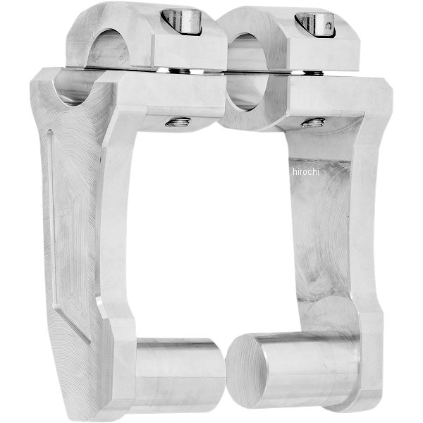 1インチハンドルバー 4インチ(102mm)高 ピボット ライザー 未塗装