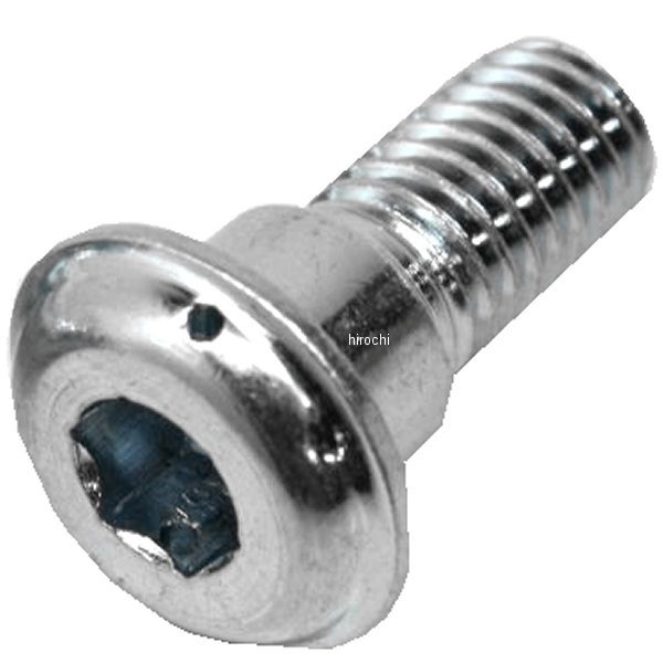 ショートローターボルト M8x20mm P1.25 スチール 3本入り ワイヤリングロック付き