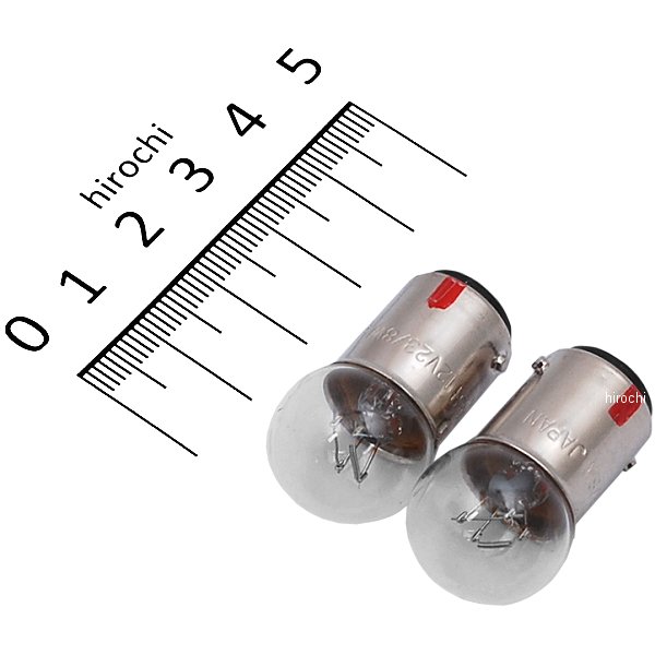 口金ダブル球 12V23/8W ウインカー/ポジション球 (クリア) (2個入り)