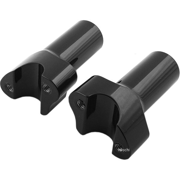 1インチハンドルバー 3インチ(76mm)高 ライザー 黒