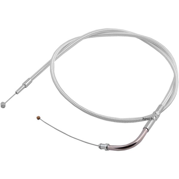 スロットルケーブル 36.75インチ クローム スムース フィッティング ハンドルカスタム用