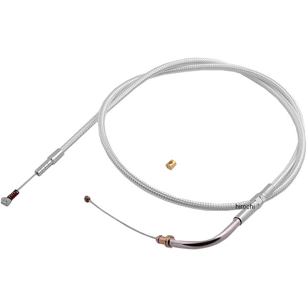 アイドルケーブル 36.75インチ クローム スムース フィッティング ハンドルカスタム用