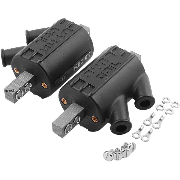 コイル 5Ω デュアル出力/ポイント 黒 (2個入り)