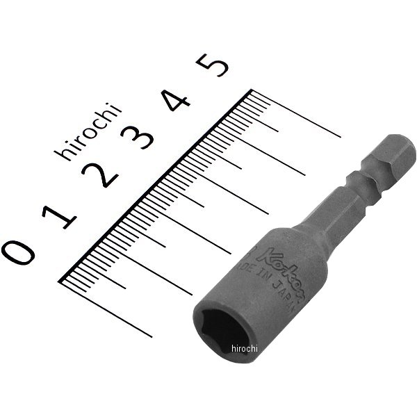 1/4インチ H ナットセッター(W溝) 全長50mm 8mm