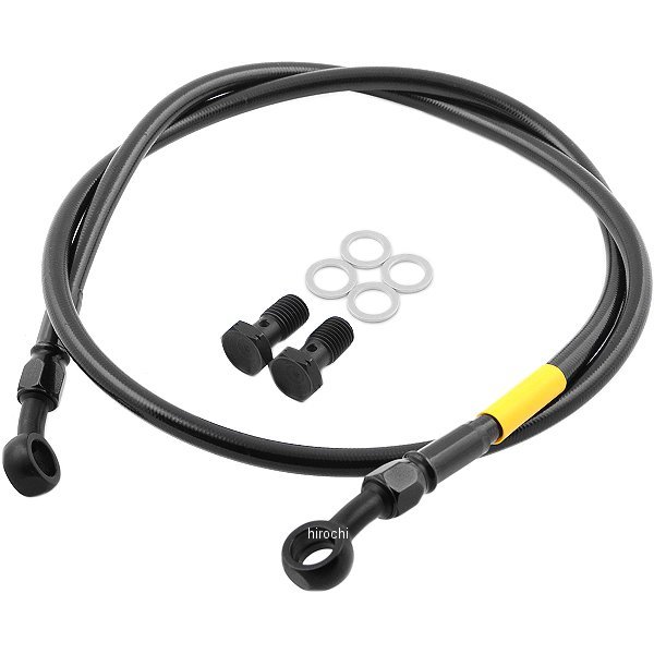 グッドリッジ ビルドアライン フロント ブレーキホースキット 99年-09年 W650 (UPハンドル) ステンレス/黒