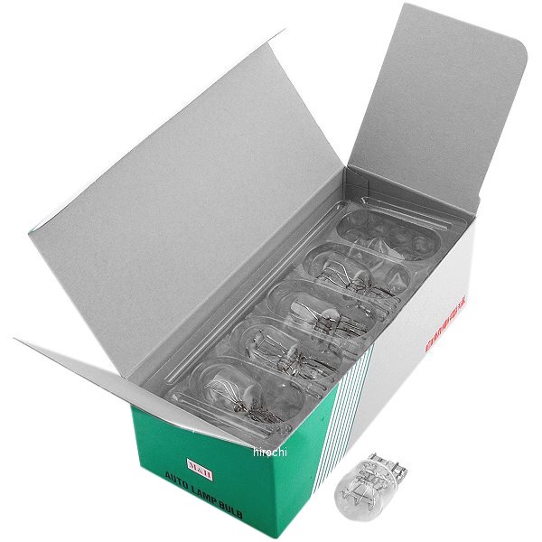 ノーマルバルブ 12V21/5W 耐振 ストップ/テール球 ウインカー/ポジション球 (クリア) 1箱 (10個入り)