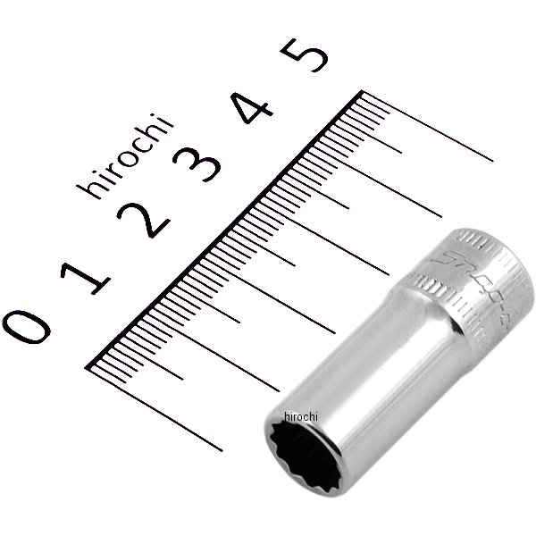 フランクドライブ 1/4インチ セミ ディープ ソケット 12角 8mm