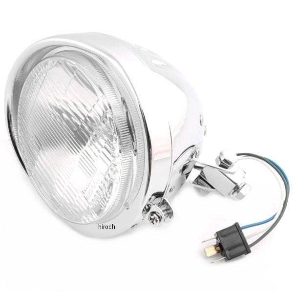 ヘッドライト 5.5インチ(140mm) アーマータイプ 12V/60/55W クローム