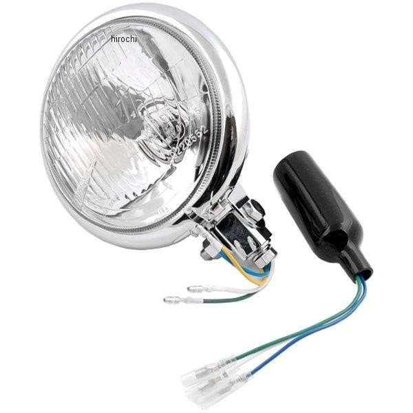 ヘッドライト 6インチ(152mm) ベーツタイプ 12V60/55W クローム