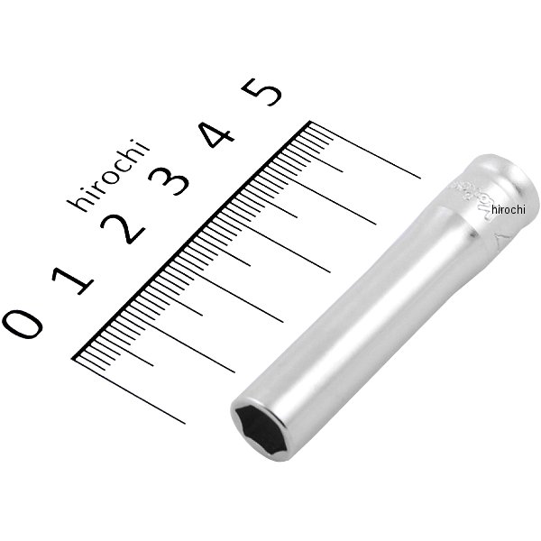 Z-EAL 1/4"(6.35mm)SQ. 6角ディープソケット 7mm