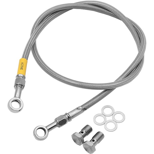 グッドリッジ ビルドアライン フロント ブレーキホースキット 91年-05年 アドレスV100 ステンレス/クリア