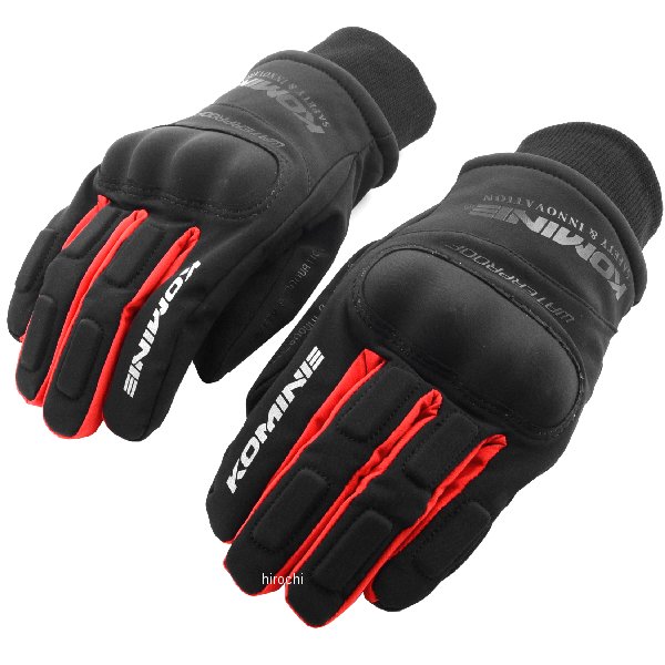 秋冬モデル WPプロテクトウインターグローブ-キトラ 黒/赤 Mサイズ