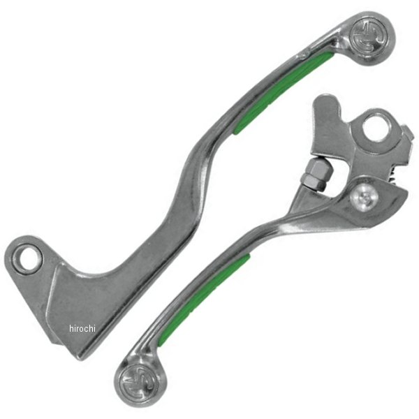 レバーセット コンペディション 05年-12年 KX450F、KX250F、KX250 緑