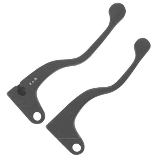 レバーセット ショート 72年-88年 ヤマハ、スズキ、カワサキ 黒