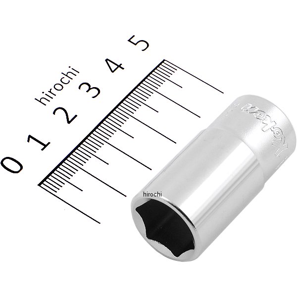 3/8インチsq 6角セミディープソケット 14mm