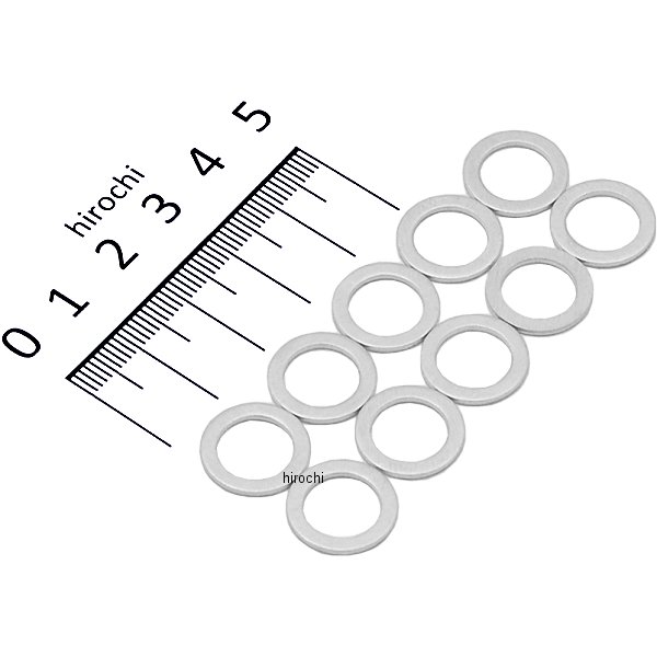 クラッシュワッシャー 内径10mm アルミ 10枚入り