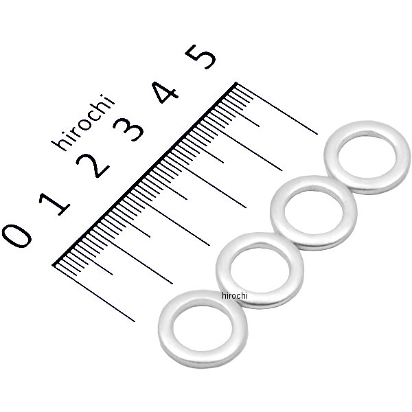 クラッシュワッシャー 内径10mm アルミ 4枚入り