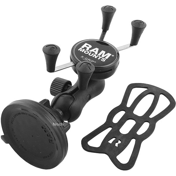 Xグリップ&サクションベースセット スマートフォン用 黒