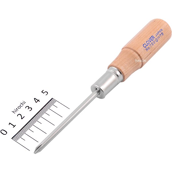 木柄貫通ドライバー (+)NO.1X75