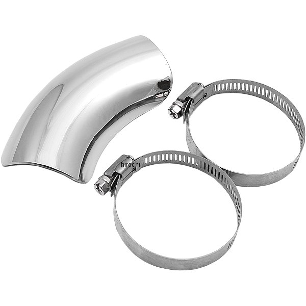 マフラーガード 横湾曲タイプ ステンレス製バフ仕上げ