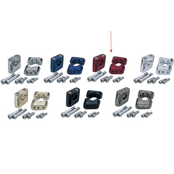 マッスルローポジションブラケット 94年以降 CB400SF、XJR 赤