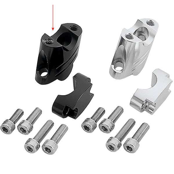 ビックスクーターポジションアップブラケット フォルツァ、マジェスティ、スカイウェイブ 黒