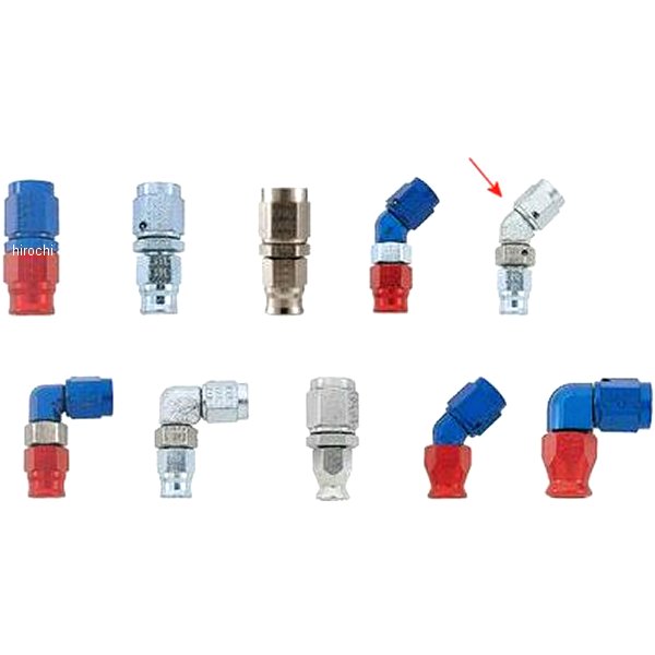 アールズ #3#2ホースエンド 45度 鍛造 スチール