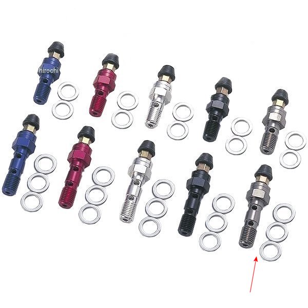 アールズ スピードブリーダーエアーフリーバンジョーボルト P1.25 ホンダ カワサキ用 ダブル チタン