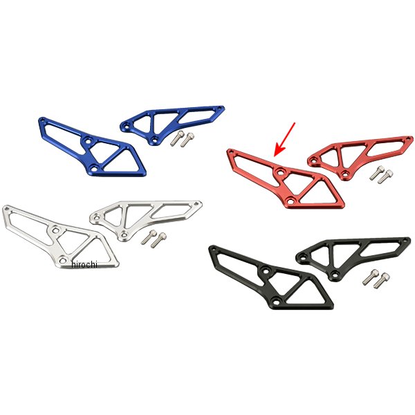 アルミマシンドヒールガード 15年 YZF-R3、YZF-R25、MT-25 赤