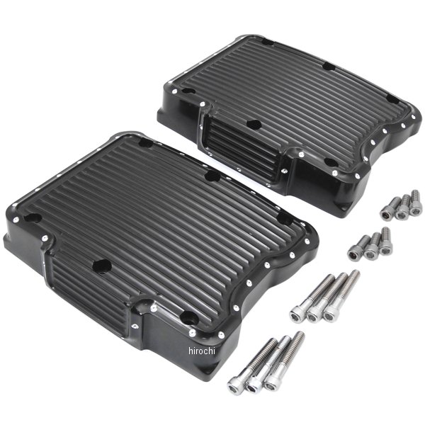 ロッカーボックス カバー 99年-17年 Twin Cam ディンプル 黒