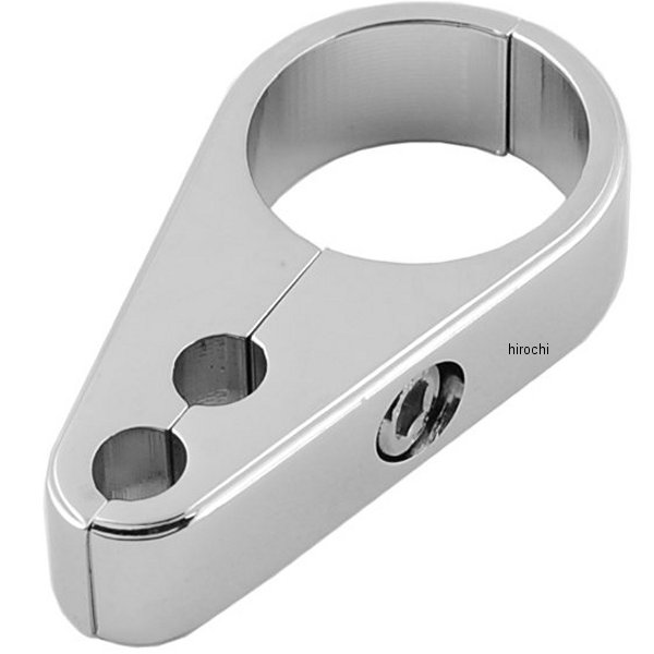 スロットル、アイドルケーブル クランプ 1インチ(25mm) デュアルケーブル クローム