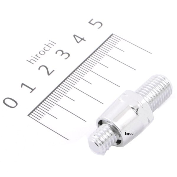 ミラーアダプター 7.93mm→18mm、10mm クローム ヤマハ(右)