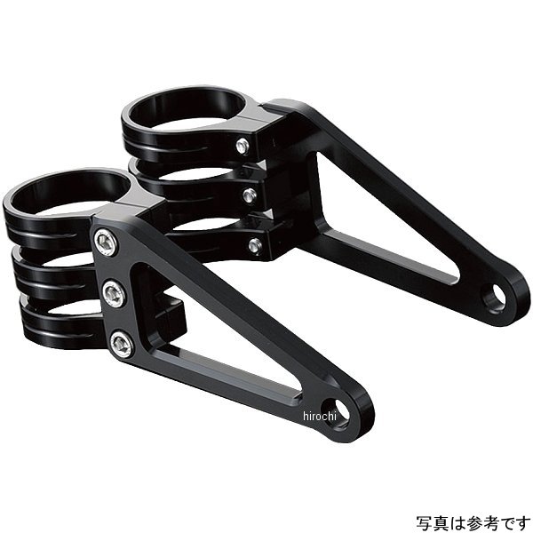 マシンドホリゾンヘッドライトステー 3クランプタイプ φ39mm シルバー