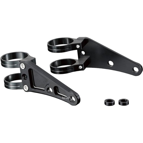 マシンドヘッドライトステー 2クランプタイプ φ39mm 黒