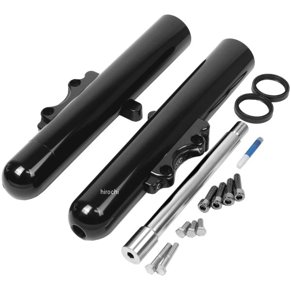 フロントフォーク 14年以降 FLH/FLT ダブルディスク スムース 黒