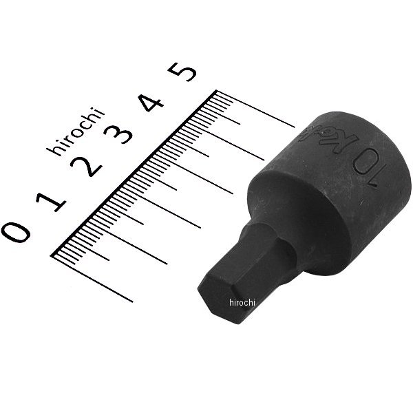 1/2インチsq ヘックスビットソケット 全長43mm 10mm