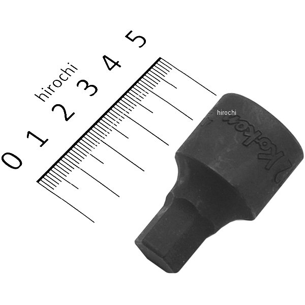 1/2インチsq ヘックスビットソケット 全長43mm 12mm