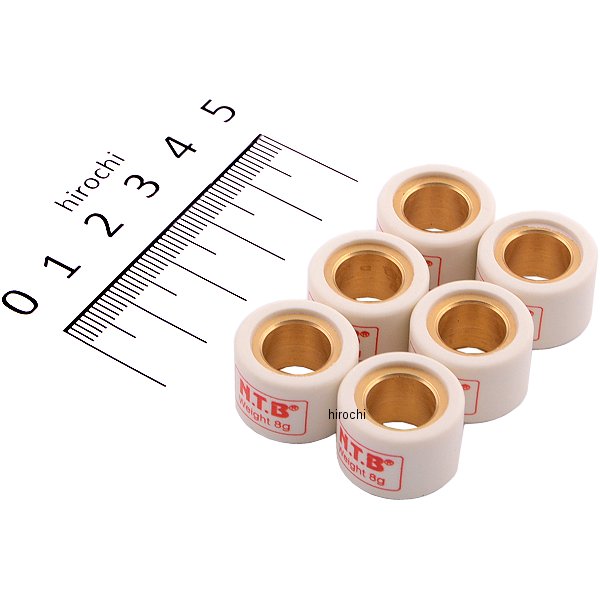 ウエイトローラー スズキ系汎用 17φ×12 8.0g Bタイプ 1セット6個入り