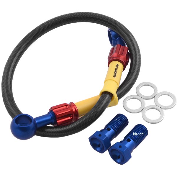 リアブレーキホース 91年-96年 バリオス 青/赤/スモーク