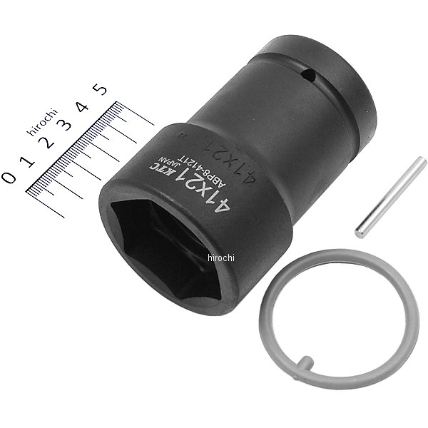 25.4sq インパクトレンチ用ホイールナットコンビソケット(薄肉) 41mm/21mm