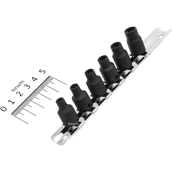 1/4インチsq ナットツイスターレールセット 6ヶ組