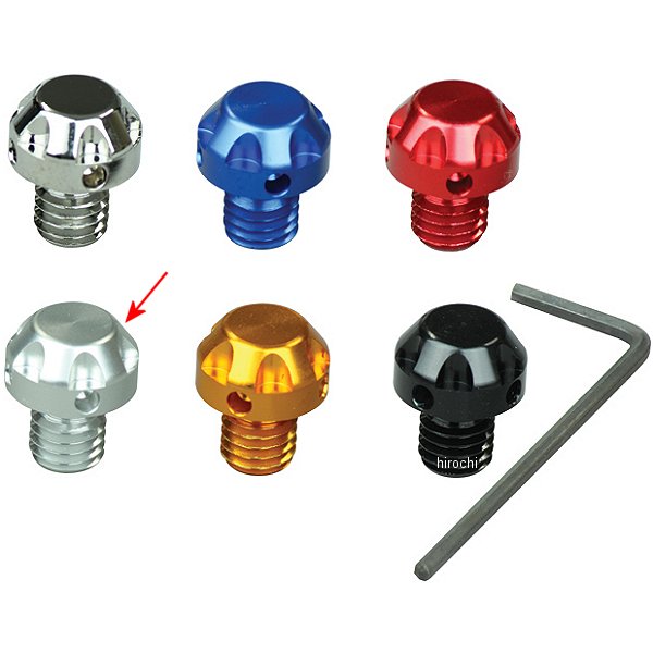 ミラーホールカバーキャップ NASAタイプ 1個入り 8mm正ネジ シルバー