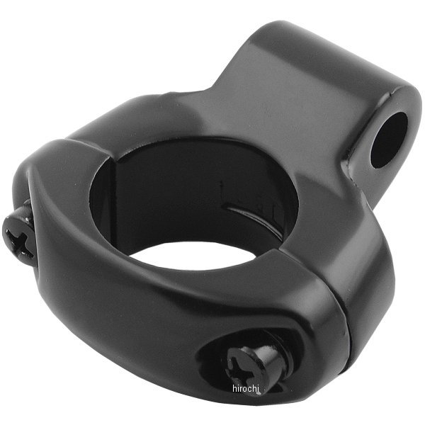 ミラー クランプ 1インチハンドルバー用 黒(1個売り)