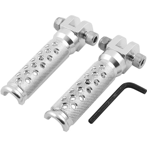 フットペグ スラッシュカット 89年-05年 FZ、XJ600S、YZF-R1 シルバー