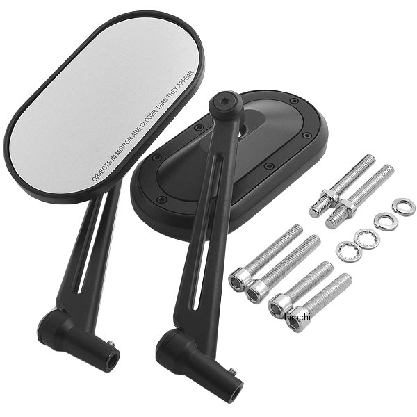 ミラー ヘビーインダストリー 黒 (左右ペア)